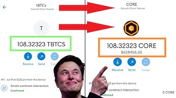 tBTCs to "CORE" on METAMASK (Core Chain Testnet)