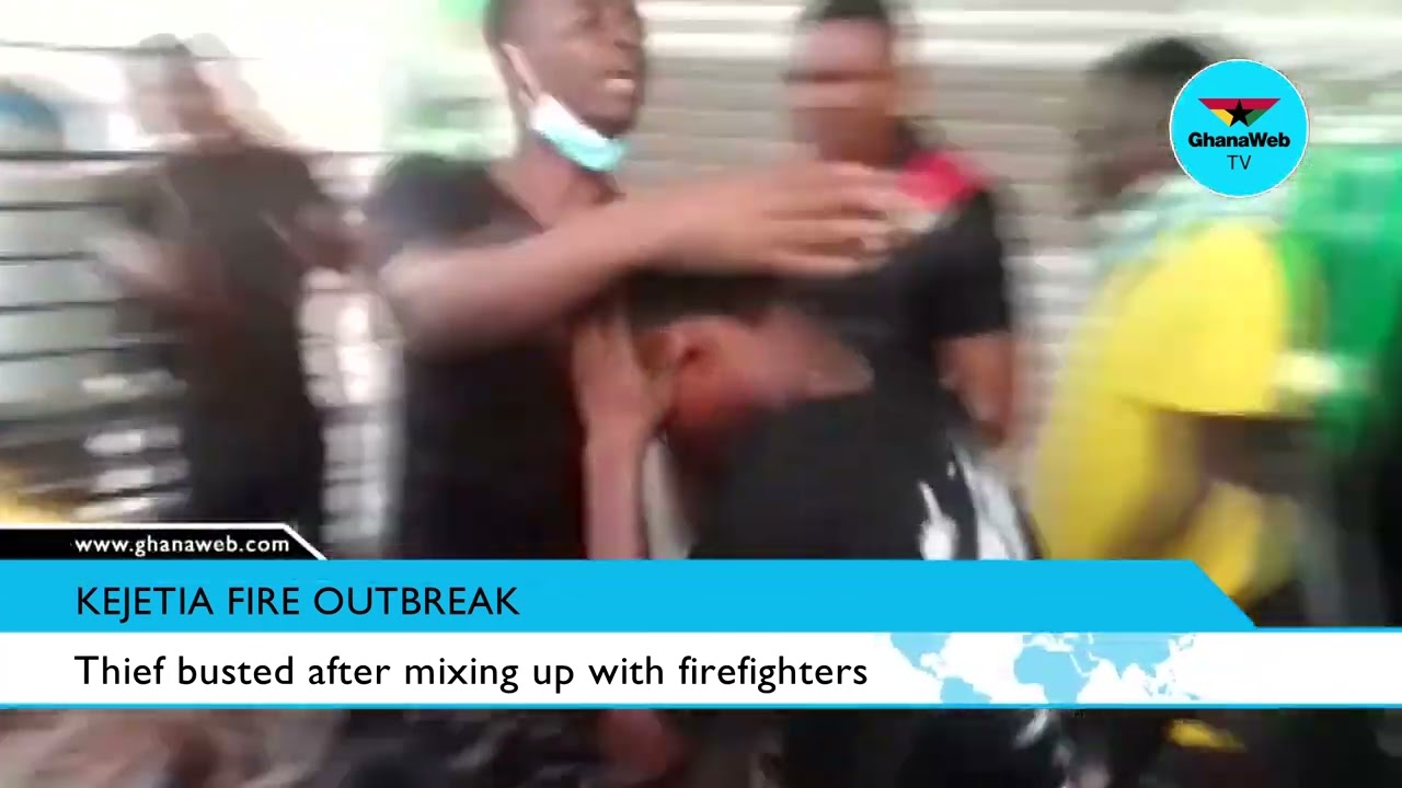 Kejetia Fire outbreak: Thief busted after mixing up with firefighters