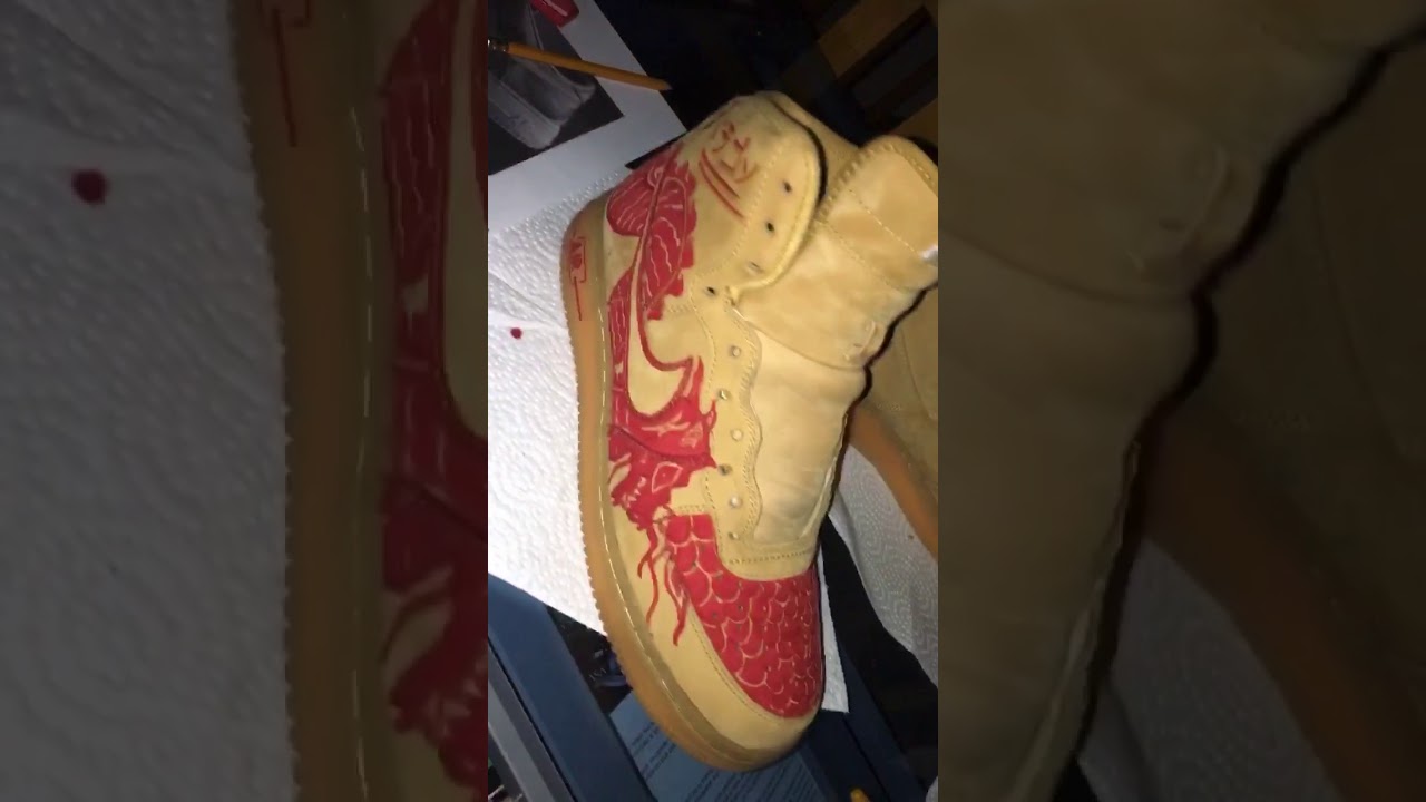 custom wheat air force 1