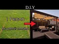 How to DIY build a modern deck and pergola using Azek in 15 minutes time-lapse?