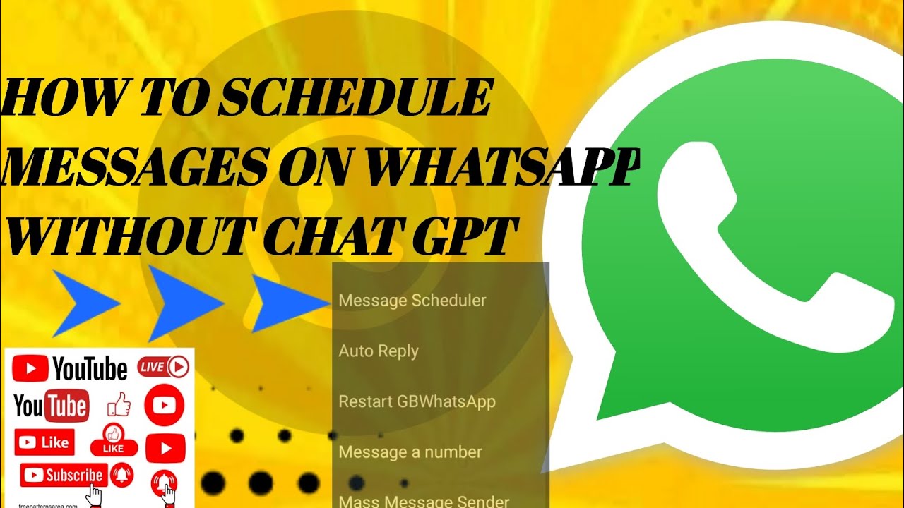 how to schedule a message on WhatsApp - YouTube