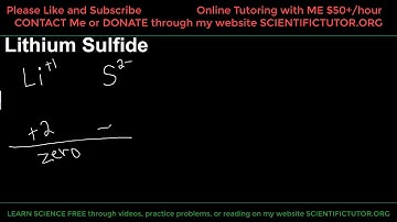 Lithium Sulfide (Black Background)