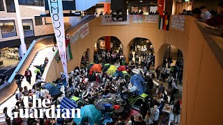 Hundreds attend pro-Palestine rally at University of Melbourne and ignore request to leave