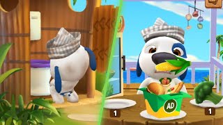 My Talking Hank Gameplay Eating And Fishtastic Mini Game