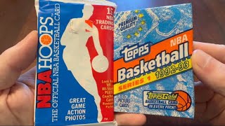 NBA CONFERENCE FINALS! Let’s open 1989-90 Hoops & 1992-93 Topps Basketball Cards! #rippingwax 