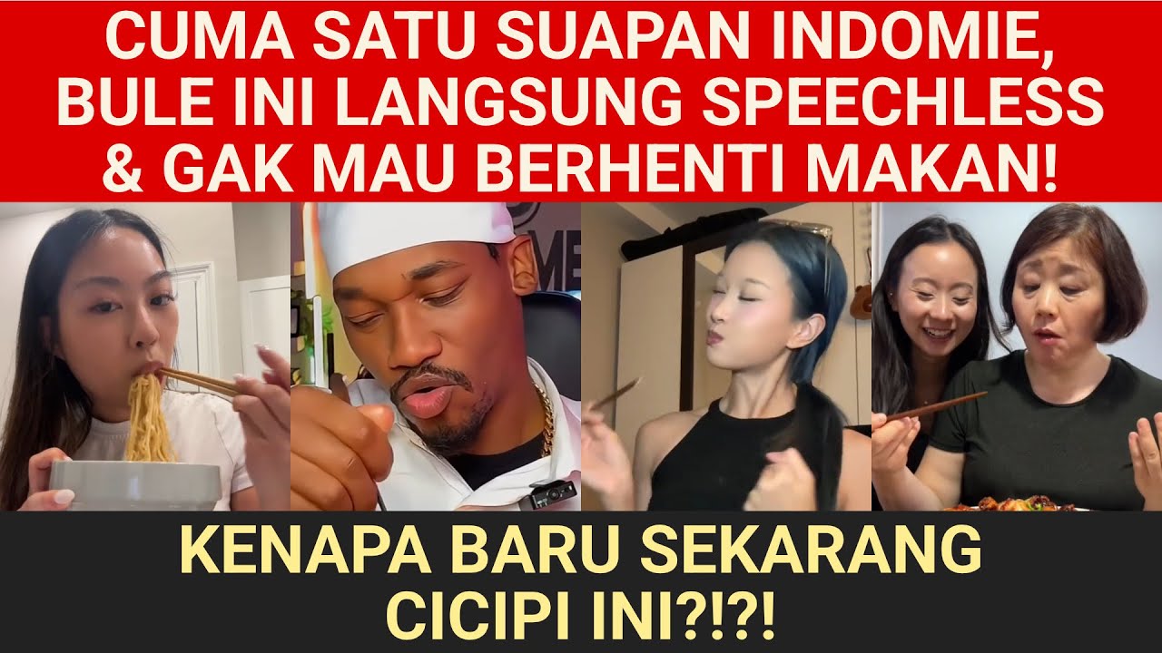 Bule Ini Tak Percaya Indomie Seenak Ini… Reaksinya Bikin Penonton Heboh!