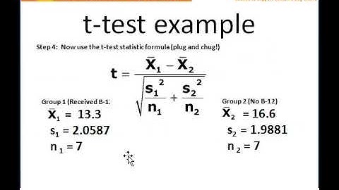 two sample t test by hand