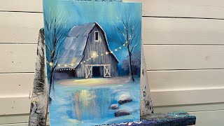 Celebrity WINTER BARN | Acrylic Painting  Net Worth