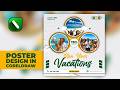 How to Design a Travel Poster in CorelDRAW Step by Step Poster Design Tutorial