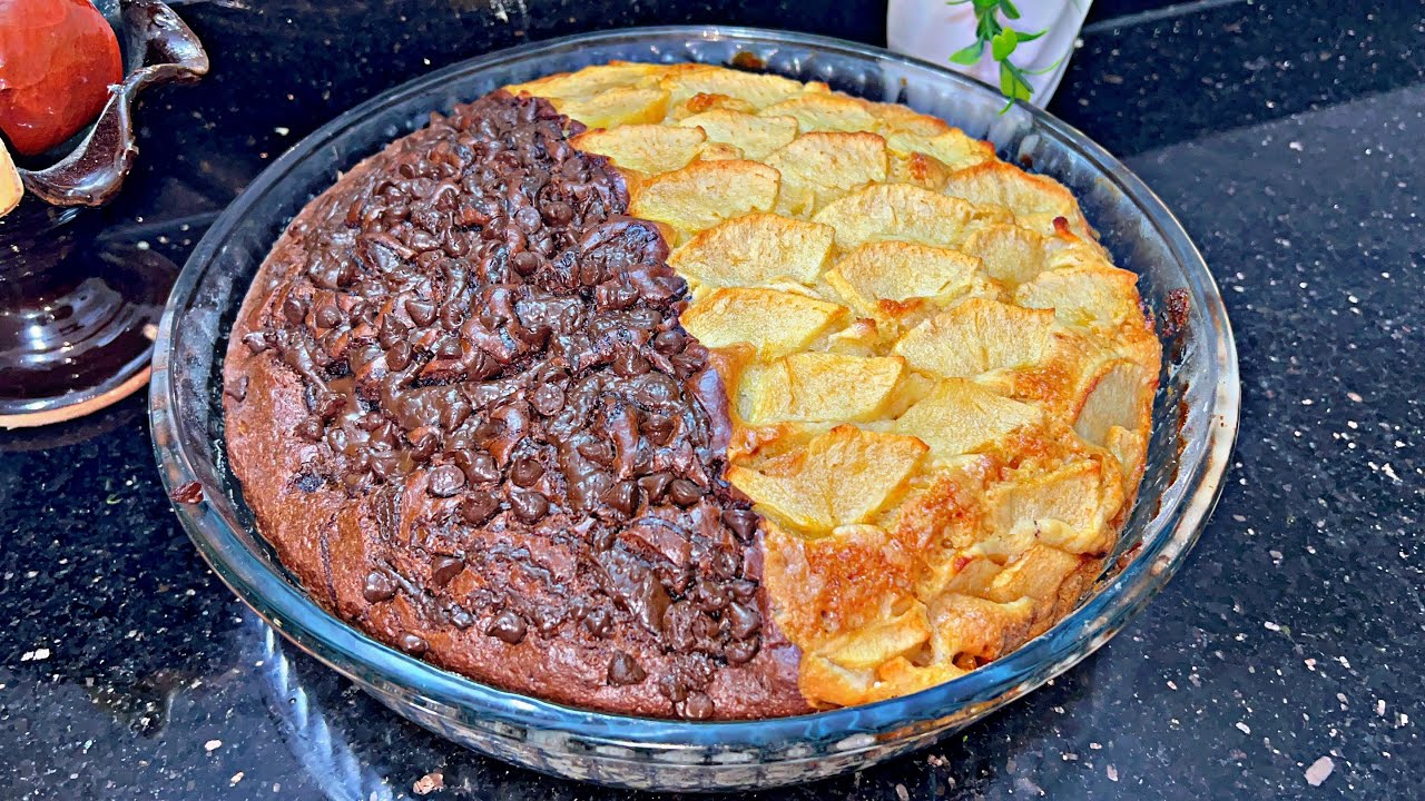 كيكة سهلة ديال الضياف ونهار الكبير😋 غتحمقهم ومتخليش ليهم العقل غير ببيضة واحدة فقط  خرجي 2نكهات طوب