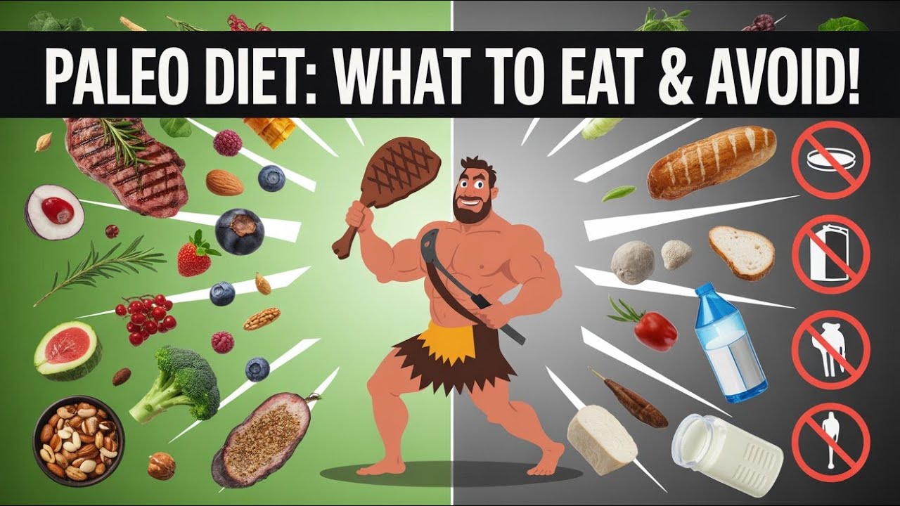 🥩 Paleo Diet Explained 🍎 | What to Eat &amp; What to Avoid on the Caveman Diet! #PaleoDiet # ...