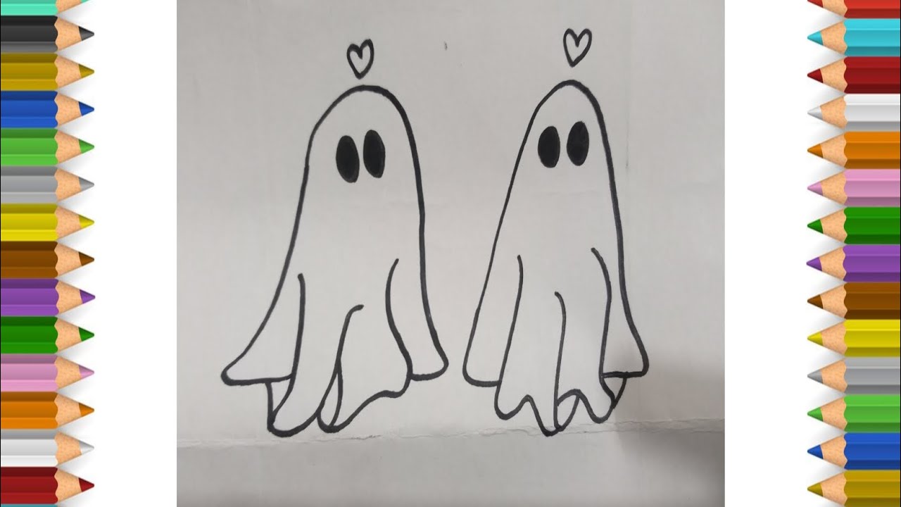 Ghost 👻 Drawing | Easy Drawing | 