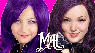DISNEY DESCENDANTS MAL COSTUME AND MAKEUP TUTORIAL WICKED WORLD COSPLAY BY PLP TV
