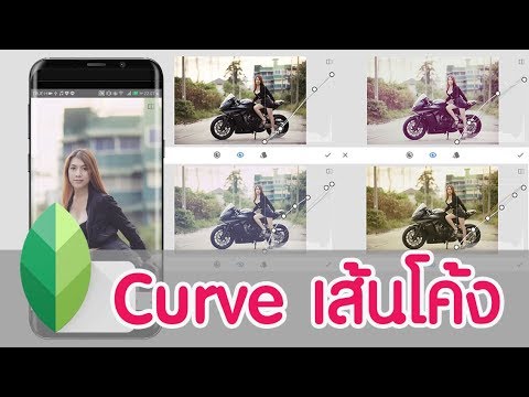 แต่งภาพด้วยมือถือ Snapseed - ปรับสีและแสง (Curve เส้นโค้ง)