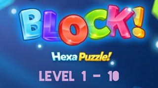 Block Hexa Game Novice Level 1 - 10 Walkthrough | Puzzle Game #game #gaming #blockhexa #puzzlegame screenshot 3