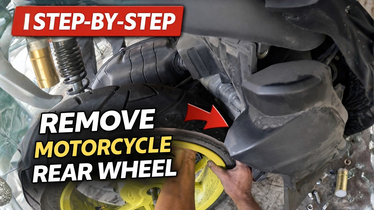 How to Remove a Motorcycle Rear Wheel Like a Pro – Step-by-Step Guide!
