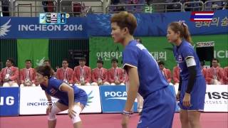 Thailand - Korea 2014 ASIAN GAMES SEPAKTAKRAW -Gold Medal Match