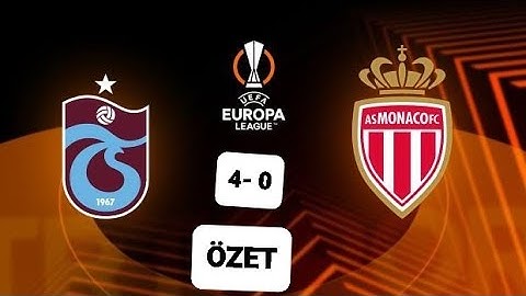 TRABZONSPOR MONACO MAÇ ÖZETİ UEFA AVRUPA LİGİ 4  HAFTA MAÇI