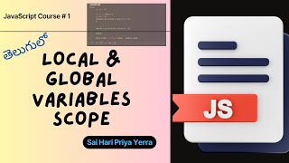 Javascript#1 Local & Global Variables| Variables Scope |#javascript #javascriptprogramming In Telugu