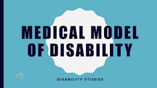 Medical model of disability