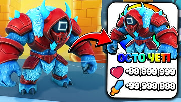 Unlocking MAX LEVEL OCTO YETI in Squid Evolution!