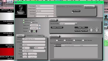 SalonTouch Pearl  - Adding a New Employee