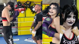 OOPS - I HAD A WARDROBE MALFUNCTION!  - 6ar6ie6 on AWKWARD OPEN WORKOUT & VOWS TO KO EMILY BROOKE