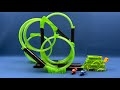 10-Minute Pleasant Anti-Gravity F1 Motorcycle Track Toy ASMR | Toy Review