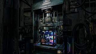Hydraulic Press vs RGB Gaming PC #hydraulicpress #gamingpc #ai #viralshorts