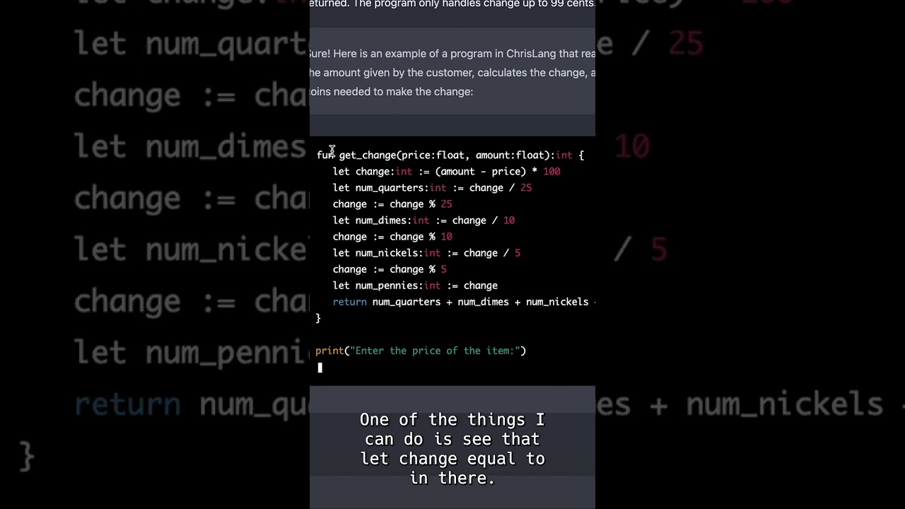 I taught ChatGPT to code in a programming language that doesn't exist #chatgpt #ai