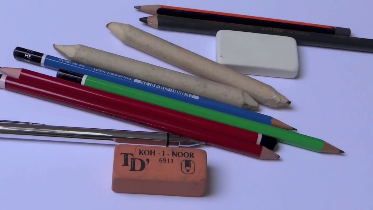 Quels sont les crayons indispensables pour dessiner?