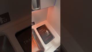 Delta A321neo First Class Lavatory Trash Bin on the 100th Anniversary Livery Plane N589DT
