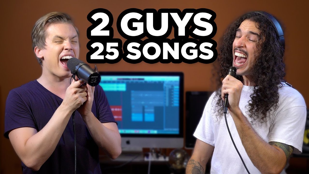 2 Guys 25 Songs SING OFF vs Ten Second Songs