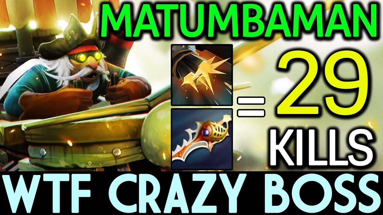 MATUMBAMAN Dota 2 [Gyropcopter] WTF! Crazy Boss 29 Kills - YouTube