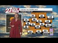 Warm and muggy with a few storms possible