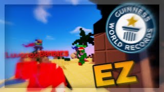 **WOLRD RECORD** Fastest Bedwars Doubles Game (We Beat Luvonox and B0MBIES)