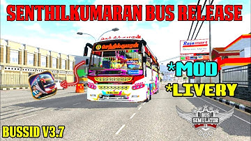 🔥🥳New senthilkumaran Bus Mod Tamil | Bus Simulator Indonesia🚍 | #senthilkumaranbus  #mod #bussid👇👇👇