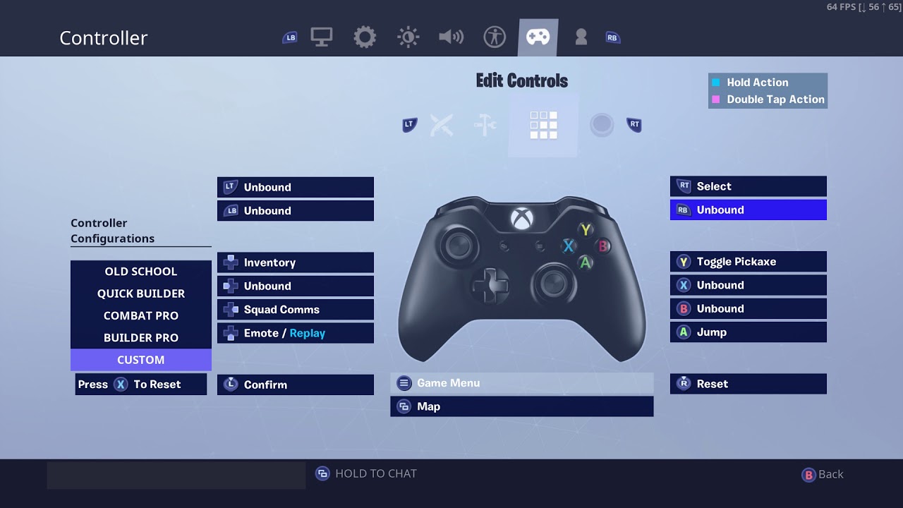 skrædder Gæstfrihed Plakater Fortnite - Best button configuration on Controller for Speed Editing - Xbox  one - PS4 - YouTube