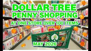 DOLLAR TREE PENNY SHOPPING MAY 2026 | I FOUND 110 ITEMS FOR 1 CENT EACH