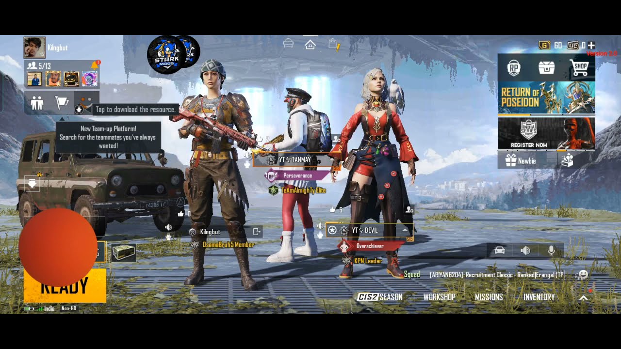 Random Girl Squad call me Noob And I challenge 1v3 TDM Room -PUBG MOBILE PART 11 | RamboYT