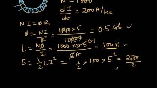 EMI15 - Self Inductance Example Problem 7.14