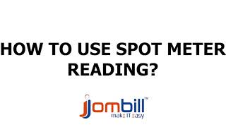 JOMBILL SPOT METER READER