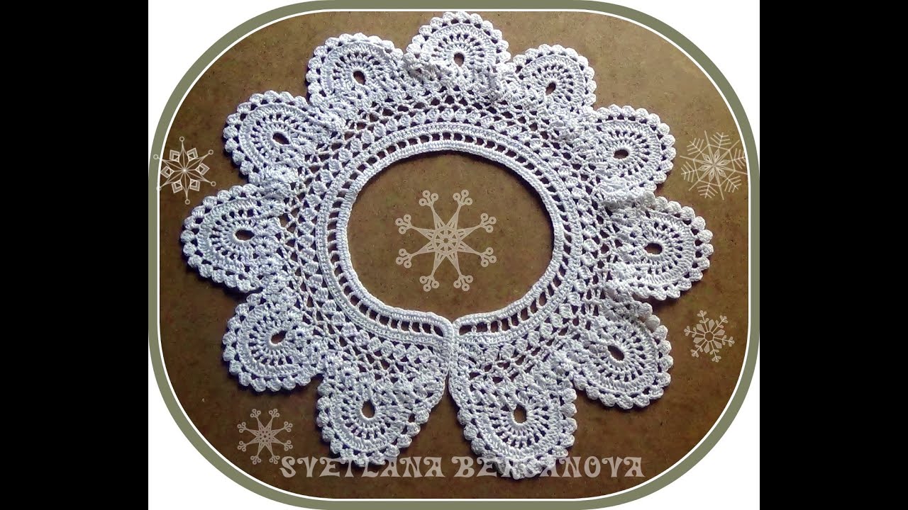 Кружевной воротничок - вариант 2. Crocheted collar
