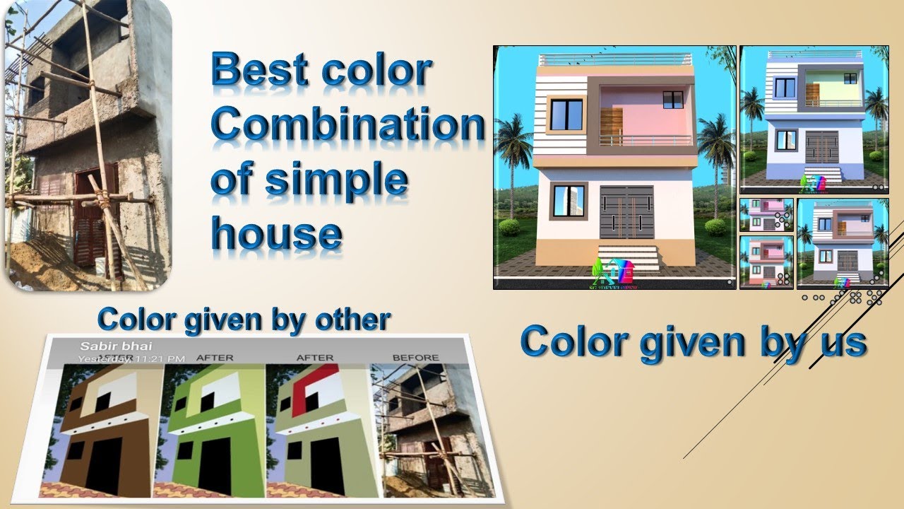 Small 2 Story House Design Color Combination Ideas || Color Ideas For ...