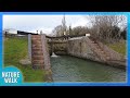 Soothing walk down a picturesque canal with locks (Nature Visualizer)