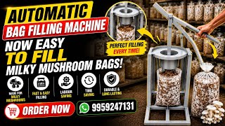 Semi Automatic Bag Filling Machine | For order 9959247131 | #business #mushroom #farming