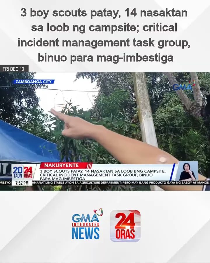 3 boy scouts patay, 14 nasaktan sa loob ng campsite | 24 Oras