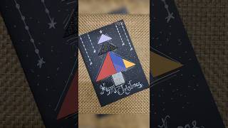 christmas Greeting Using Tangram diyhandmade christmastangramcraftschoolprojectshorts