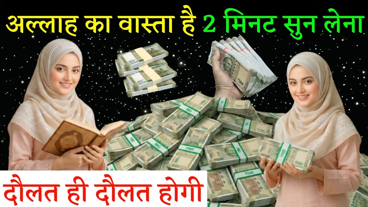 अल्लाह का वास्ता है 2 मिनट सुन लेना दौलत ही दौलत होगी | Dolat Ka Wazifa | Wazifa for Money