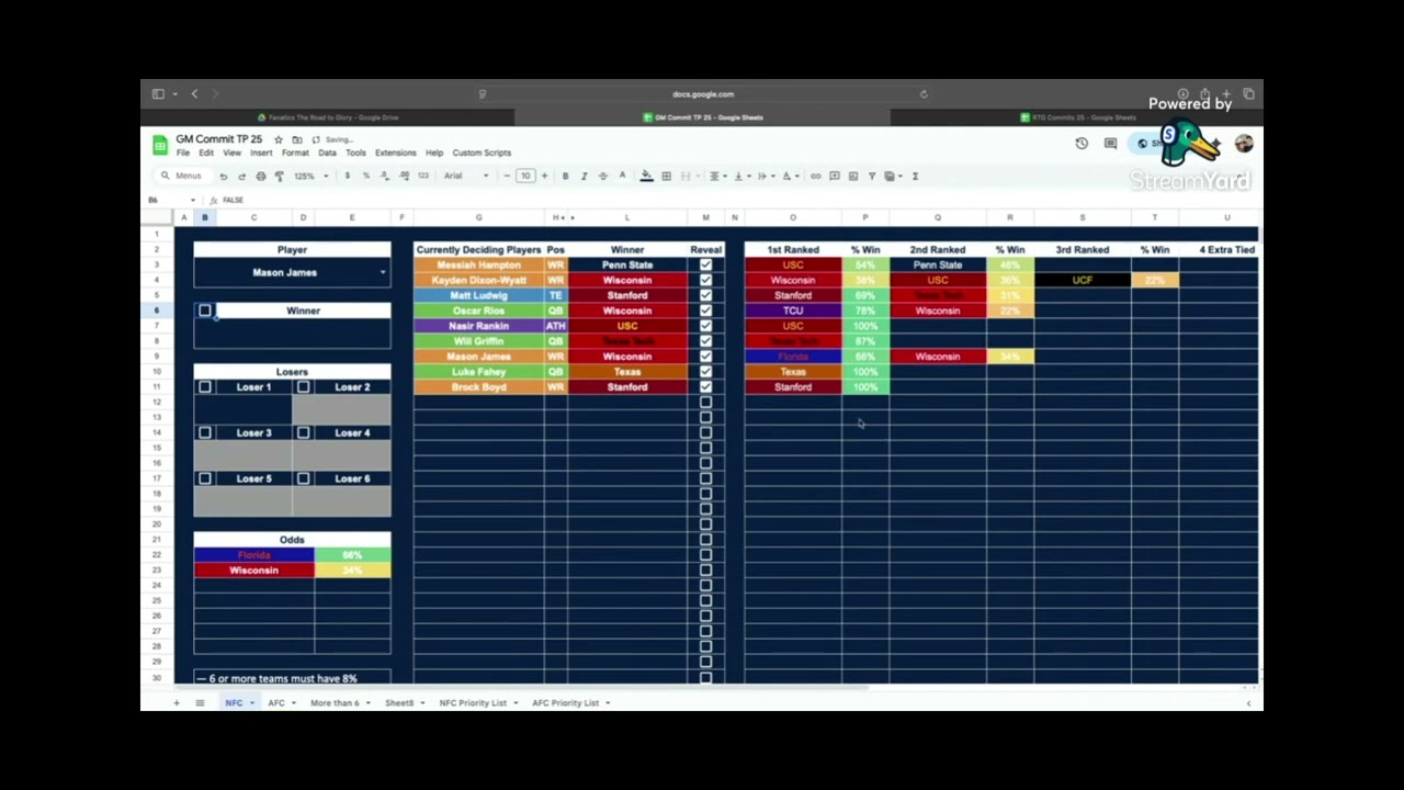 Fanatics GM Wk 7 Recruiting